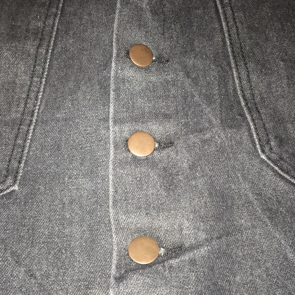 Forever 21- Black Denim Skirt - Picture 2 of 8